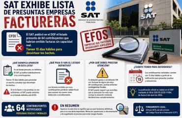 SAT publica lista de 64 presuntas empresas factureras SAT publica lista de 64 presuntas empresas factureras