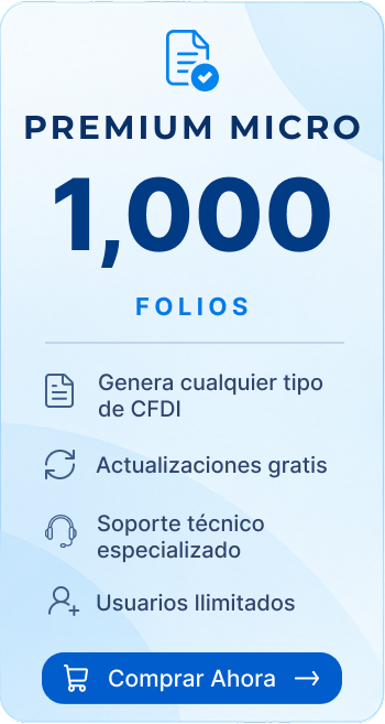 Plan Premium Micro 1,000 Folios