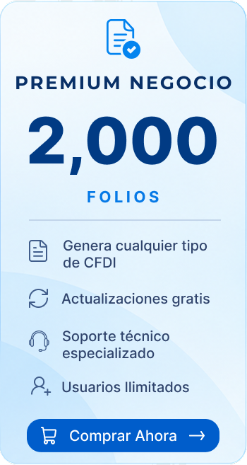 Plan Premium Negocio 2,000 Folios