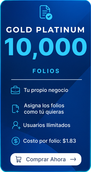 Plan Gold Platinum 10,000 Folios