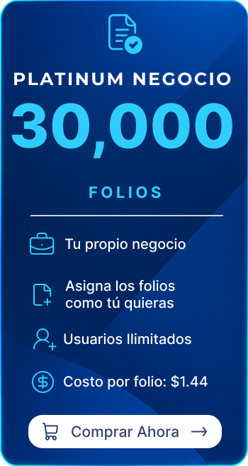 Plan Platinum Negocio 30,000 Folios