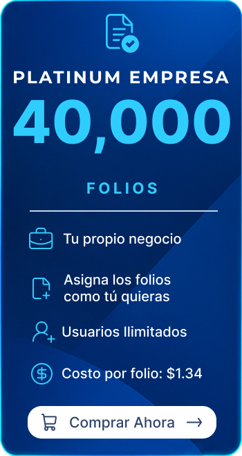 Plan Platinum Empresa 40,000 Folios